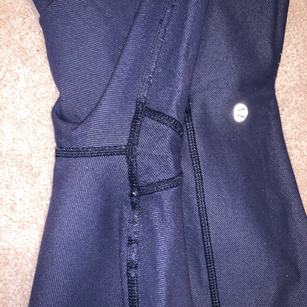 Lululemon Wunder Under Dark Blue Size 8 - Picture 4 of 8
